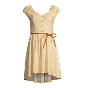 No Boundaries Yellow peasant dress